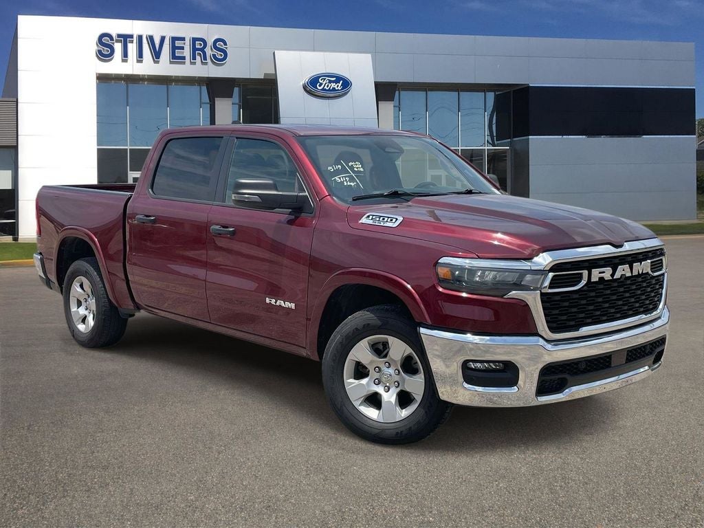 2025 RAM 1500 Big Horn/Lone Star in Delmonico Red Pearlcoat — front three-quarter view