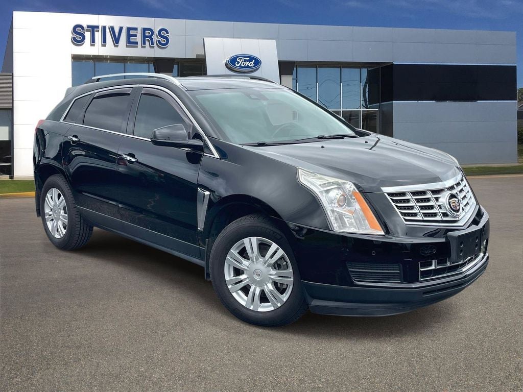 2016 Cadillac SRX Luxury in Black Raven — front three-quarter view