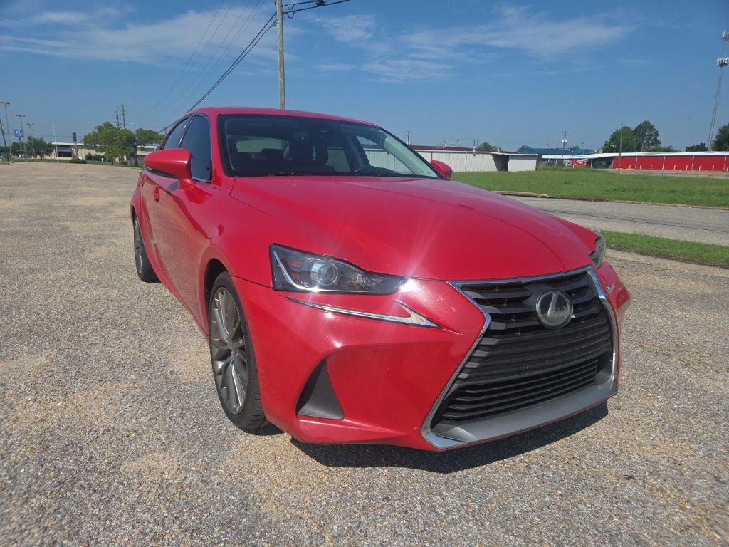 2017 Lexus IS 200t in Red Line — front three-quarter view